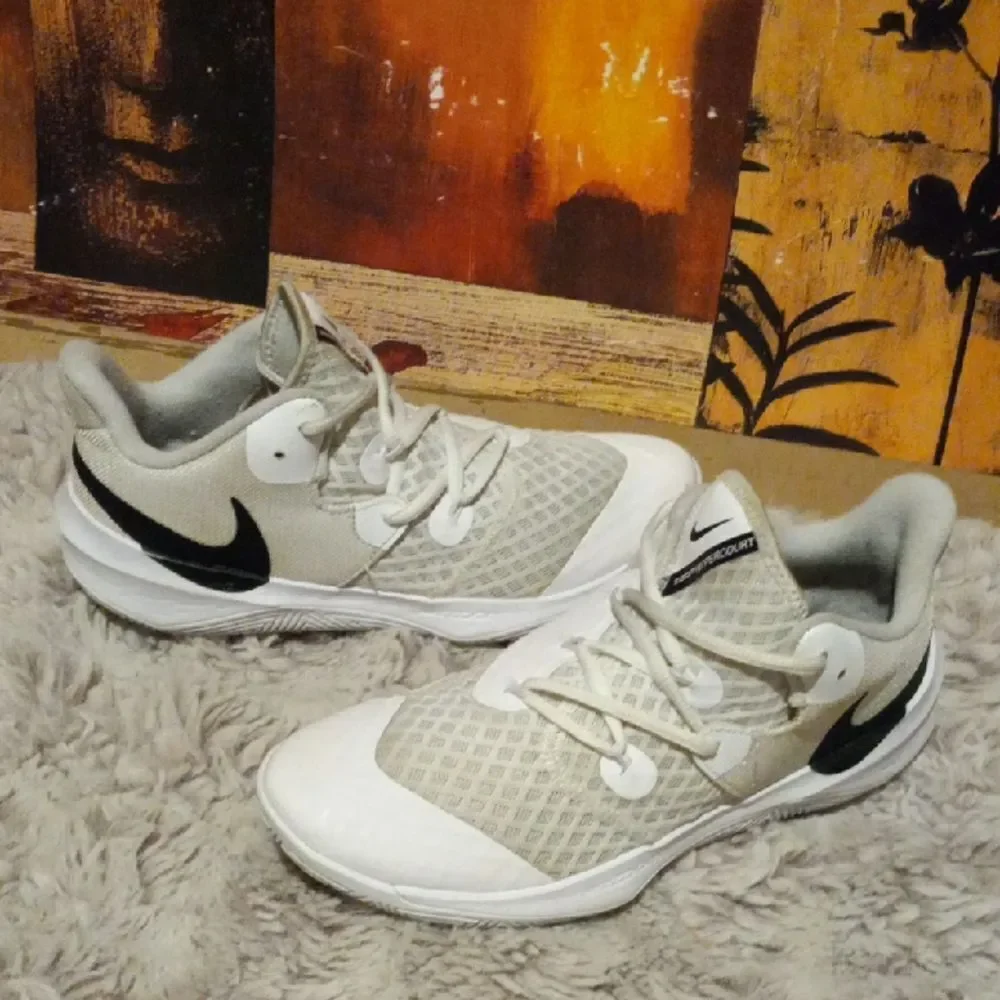 Nike Kids Cream and White Sneakers